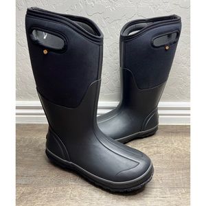 Bogs Women’s/ Classic Tall Wide Calf Black Rainboots Size 8